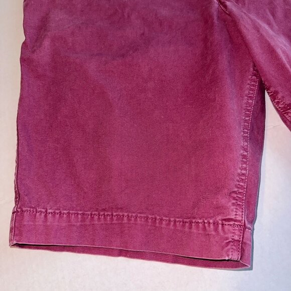 American Eagle Maroon Next‎ Level Flext Classic Chino Shorts w Pockets Mens 33 - Picture 4 of 12